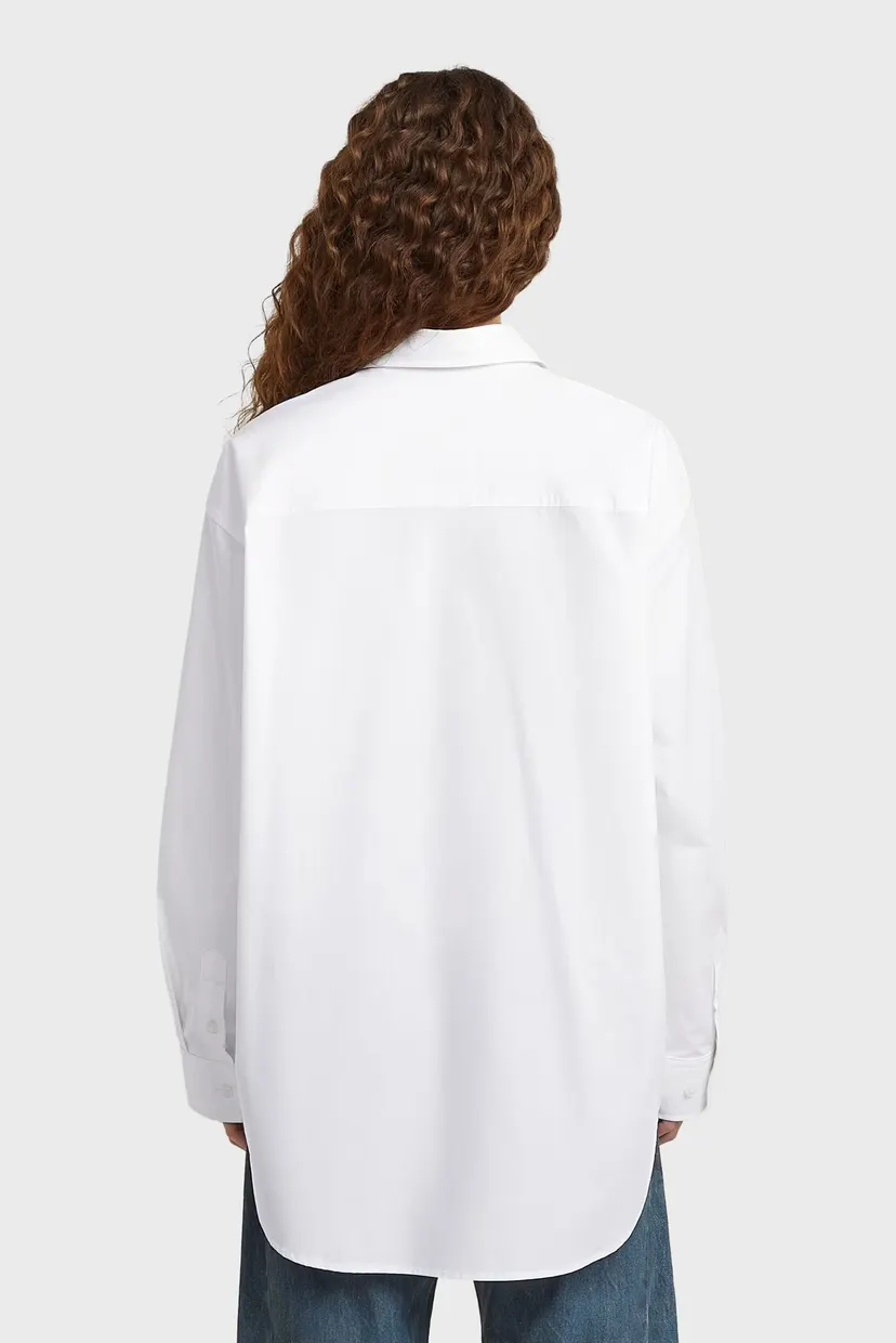 Рубашка/Oversized zip poplin l/s shirt wmn 4