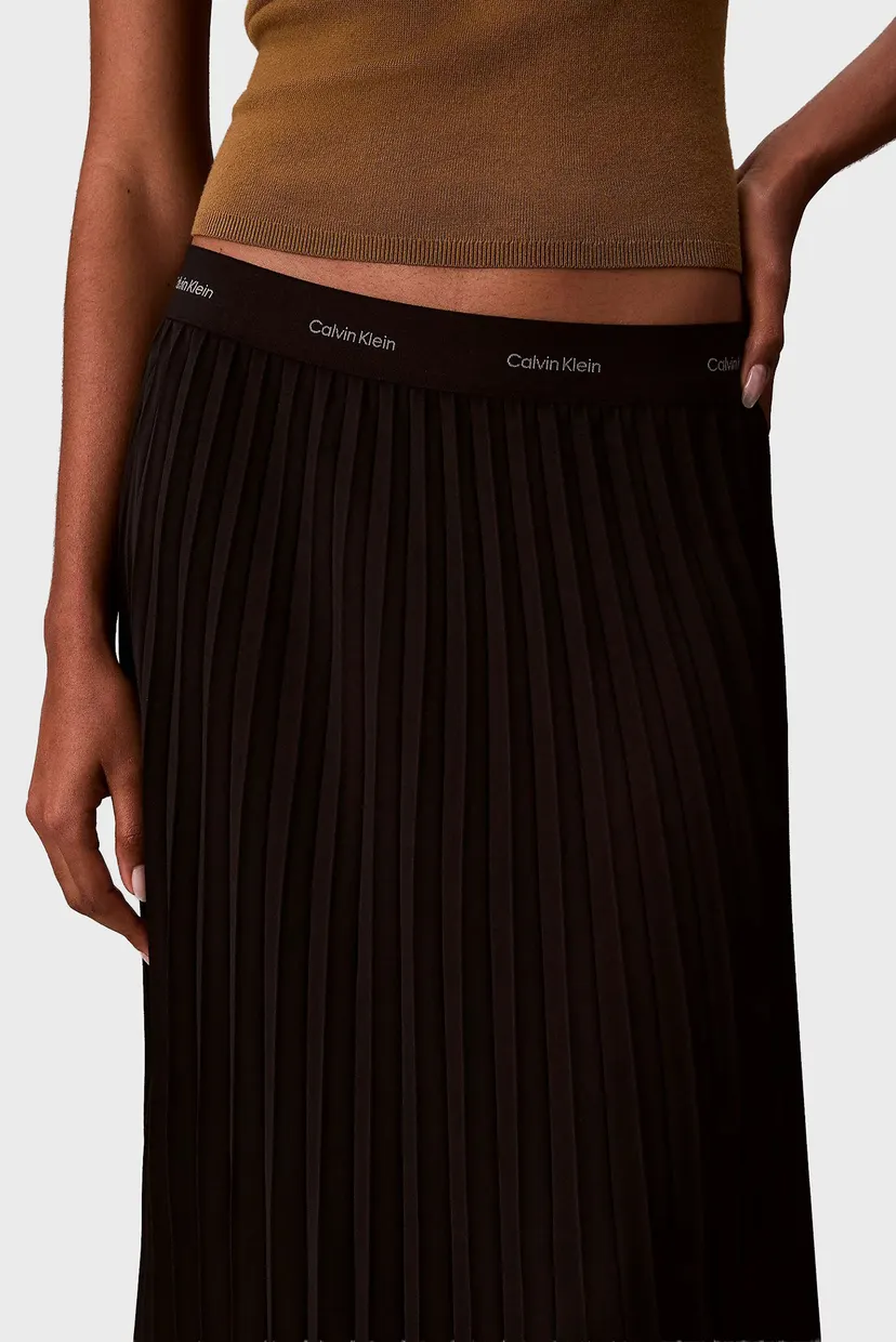 Юбка/PLEATED CREPE MIDI SKIRT 5