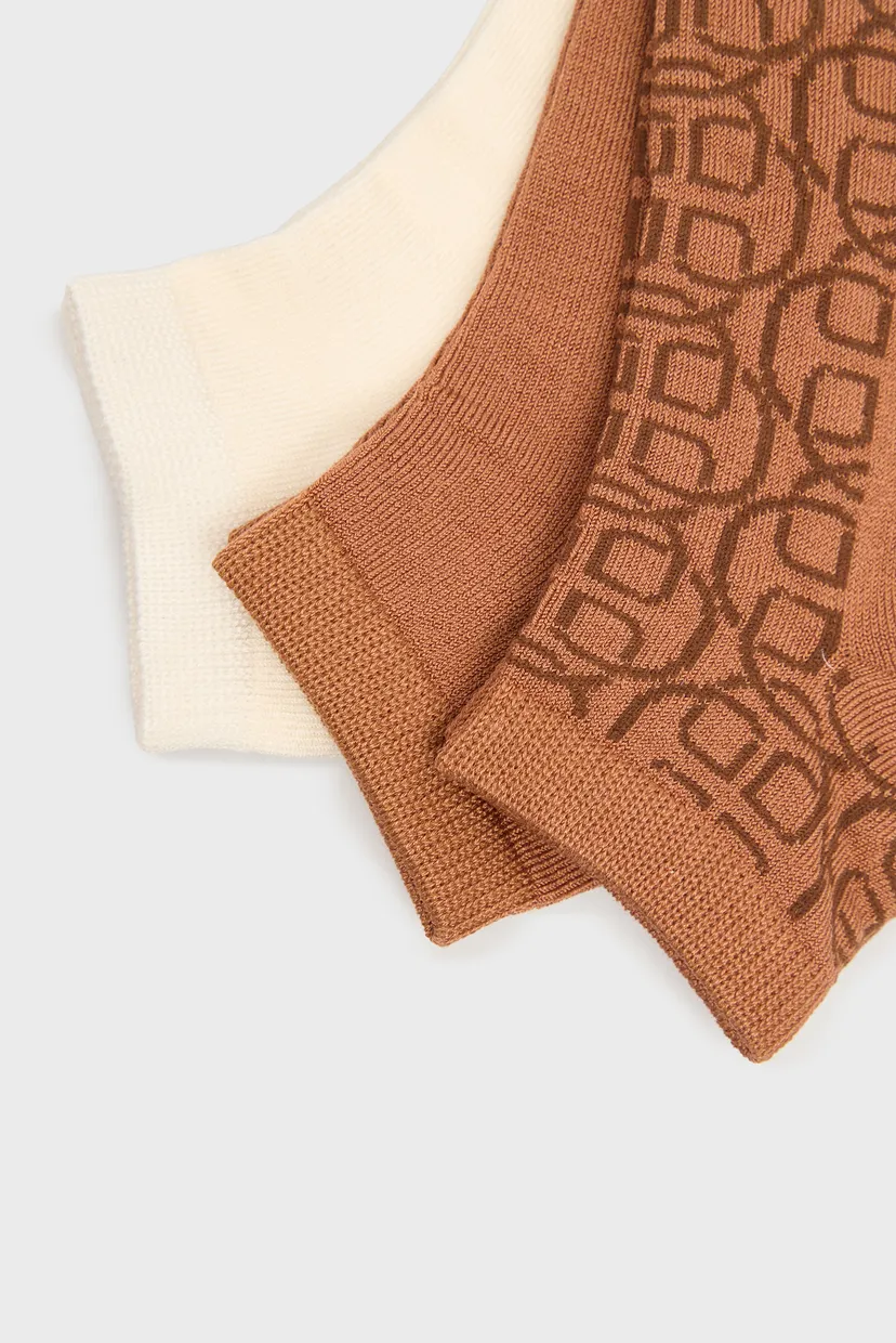 Носки/MONOGRAM ANKLE SOCKS 3-PACK 3