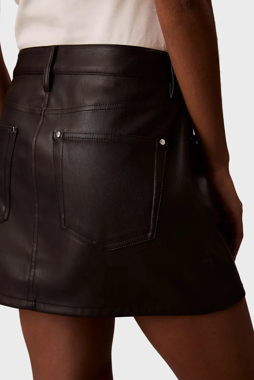 Fusta/FAUX LEATHER 5PKT MINI SKIRT 5
