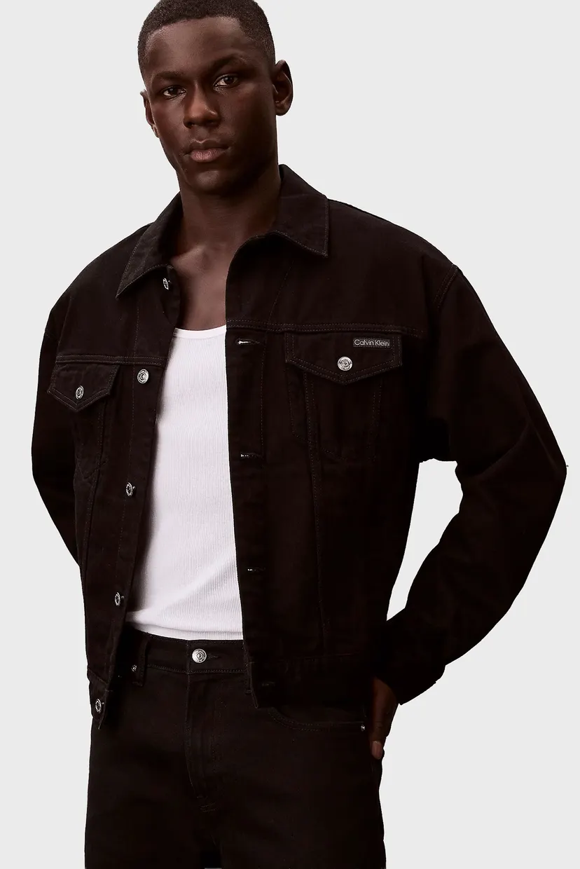 Jacheta denim/90S CK CLASSIC BLACK TRUCKER 5