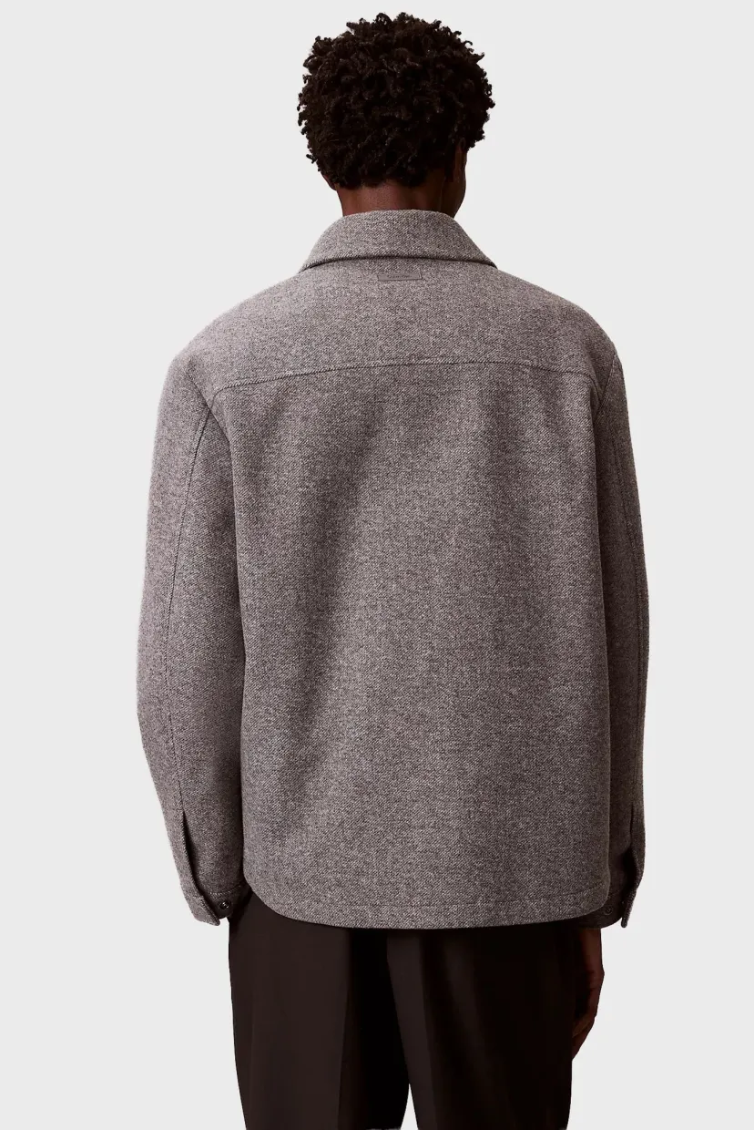 Geaca demi-sezon/LS FILLED TECH WOOL SHIRT JACKET 4