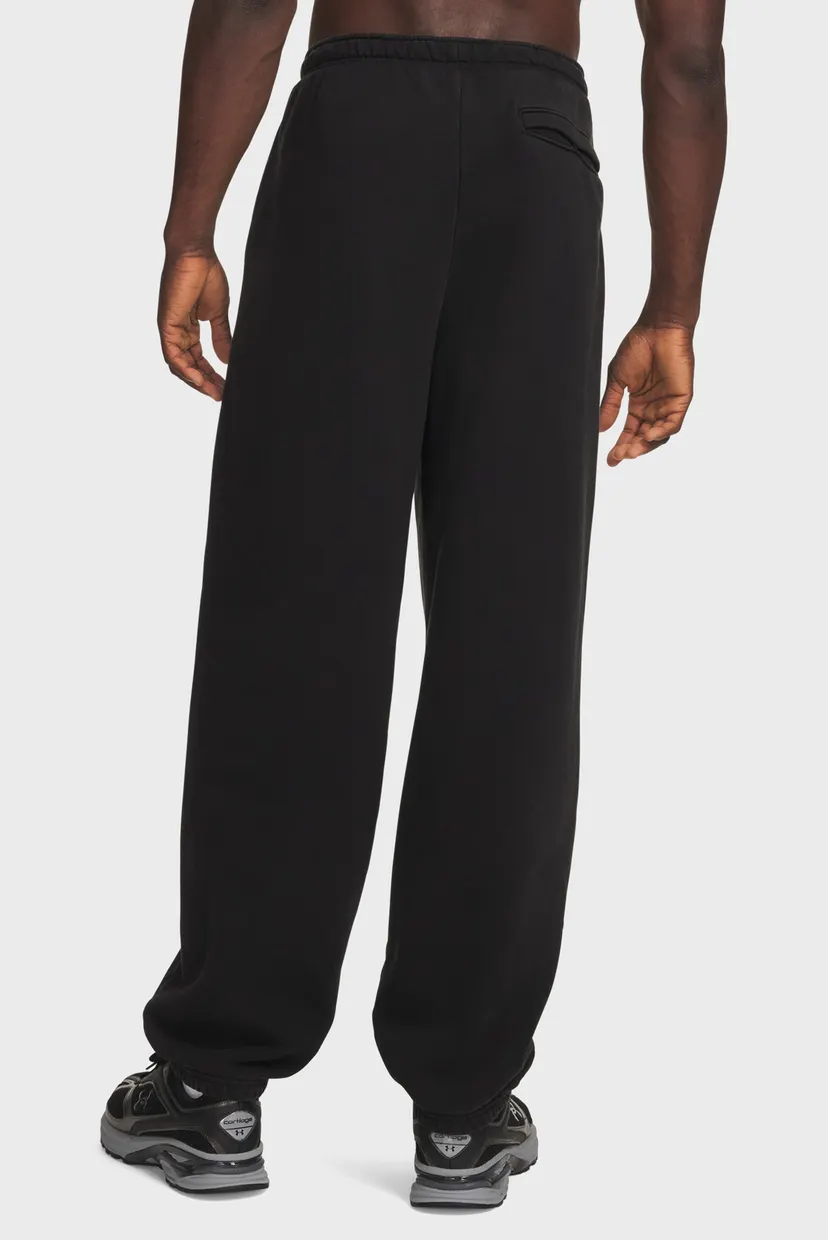 Pantaloni sport Negri Pentru bărbați UA Icon HW Flc Washed Pants 3