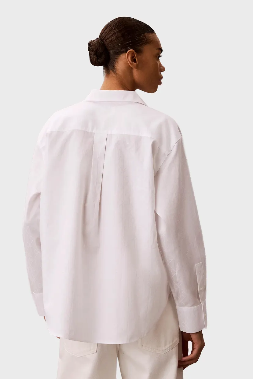 Рубашка/COTTON POPLIN JACQUARD RELAXED S 3