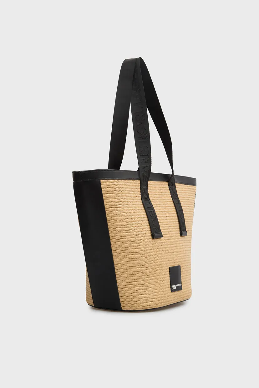 Sac/KLJ BOX LOGO RAFFIA SHOPPER 3