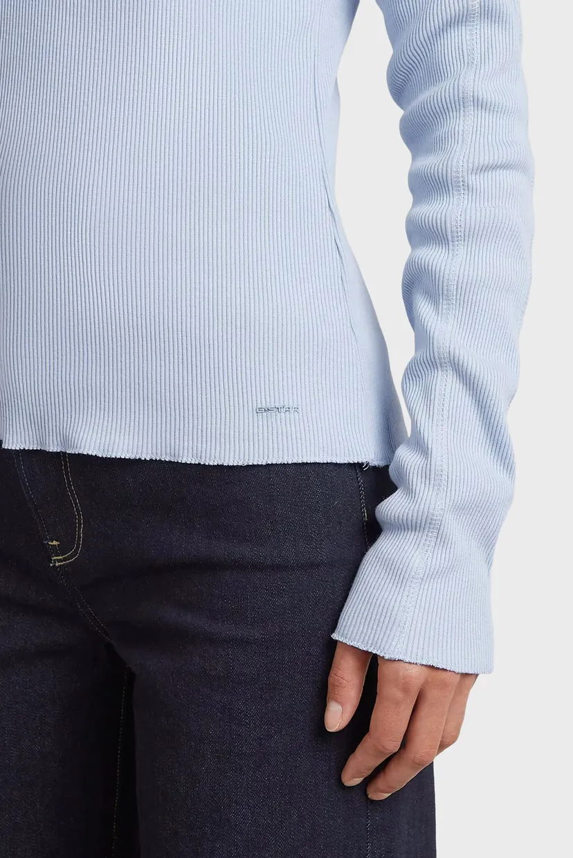 Лонгслив/Slim henley r t l/s wmn 4