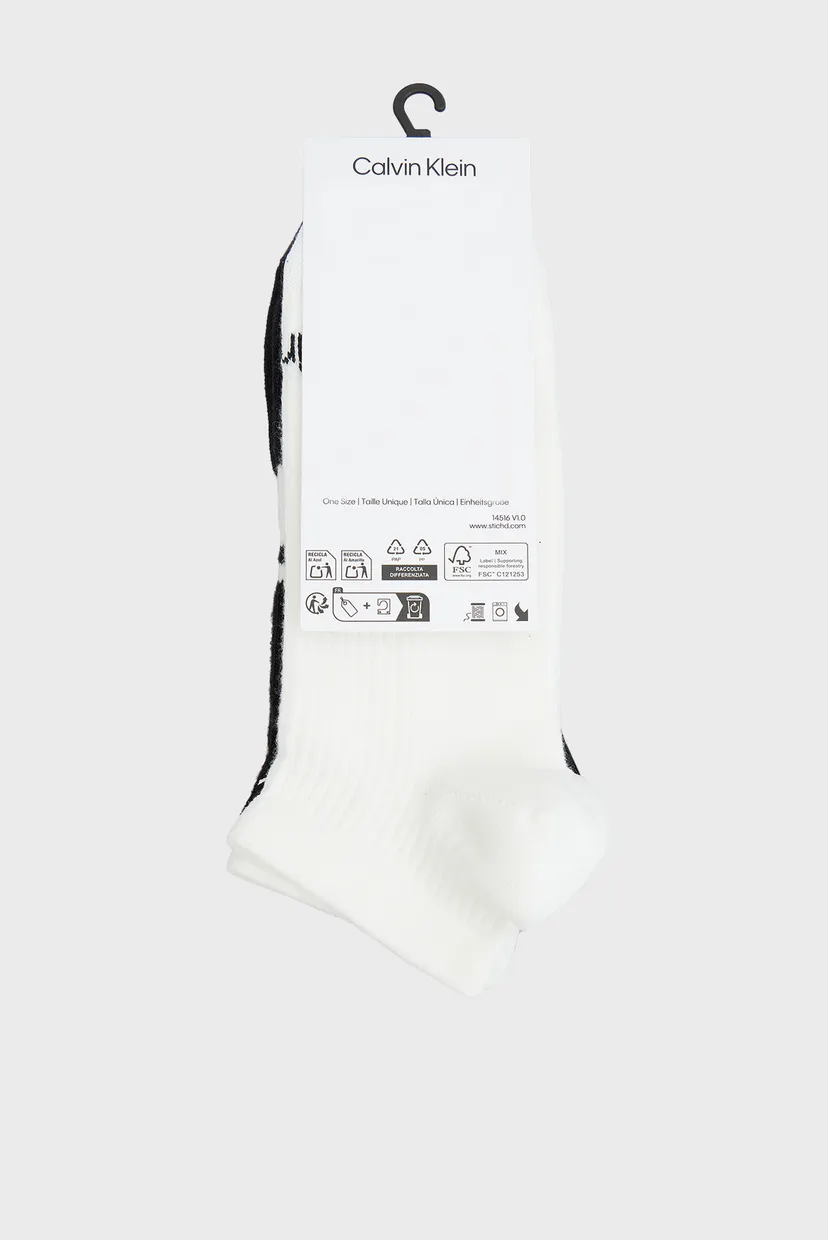 Носки/CK WOMEN SNEAKER 2P LOGO STRIP 3