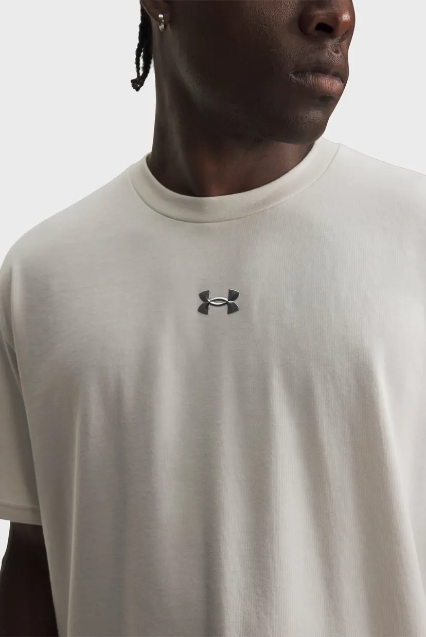 Футболка/UA M HWT METAL LOGO SS-WHT 3