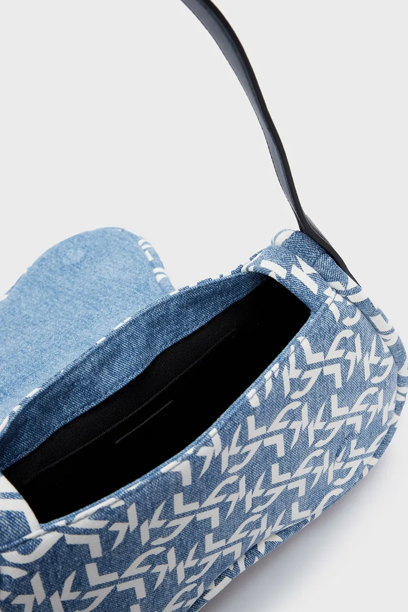 Geanta/SUNGLASS DENIM SHOULDER BAG 5