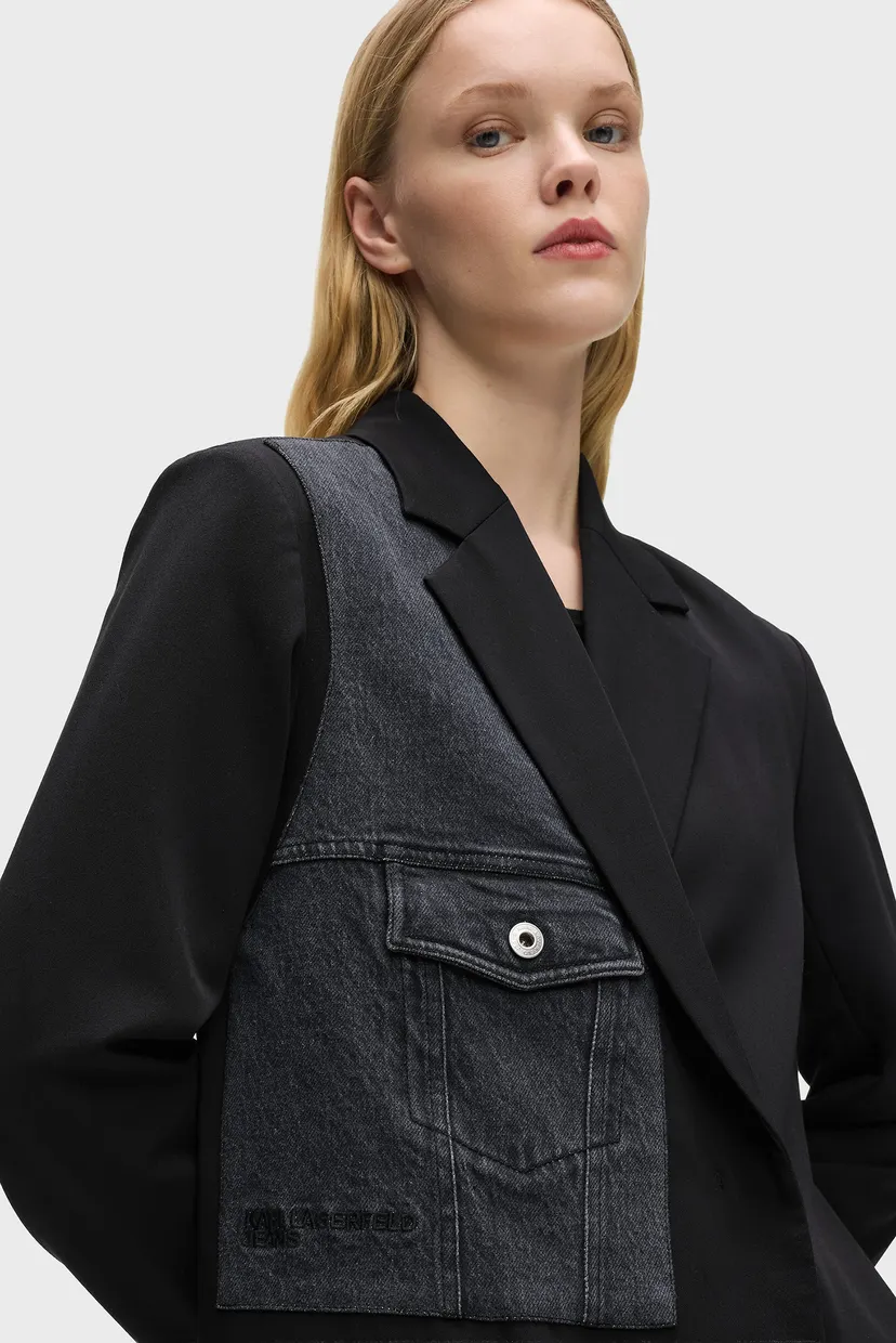 Sacou/KLJ MIXED DENIM BLAZER 4