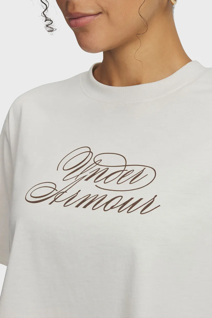 Tricou/UA W SCRIPTHEART CROP SS 3