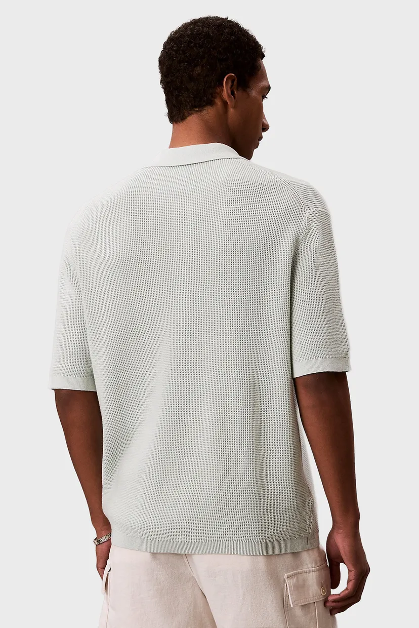 Polo/SS COTTON WAFFLE POLO COLLARSWTR 3