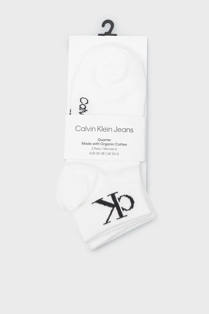 Șosete/CKJ WOMEN QUARTER 2P MONOGRAM 3