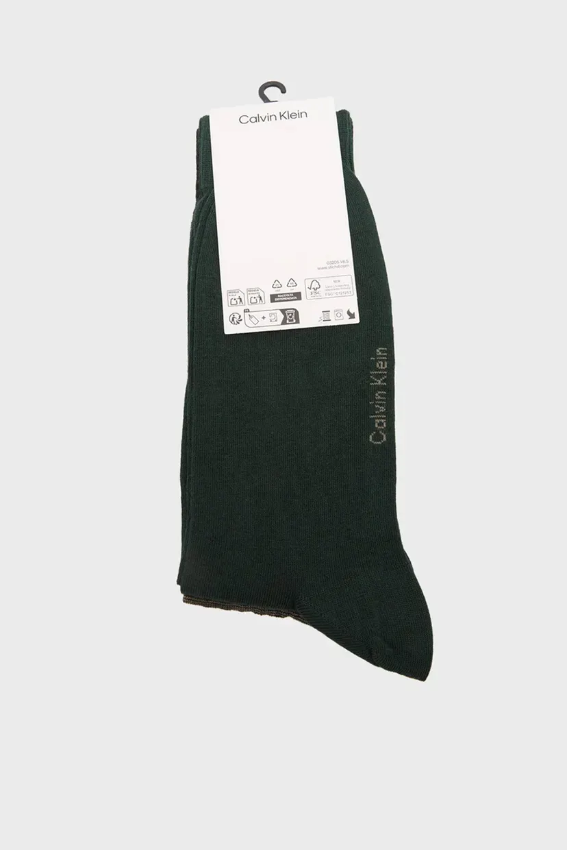 Șosete/CK MEN SOCK 2P MELANGE GRID 3