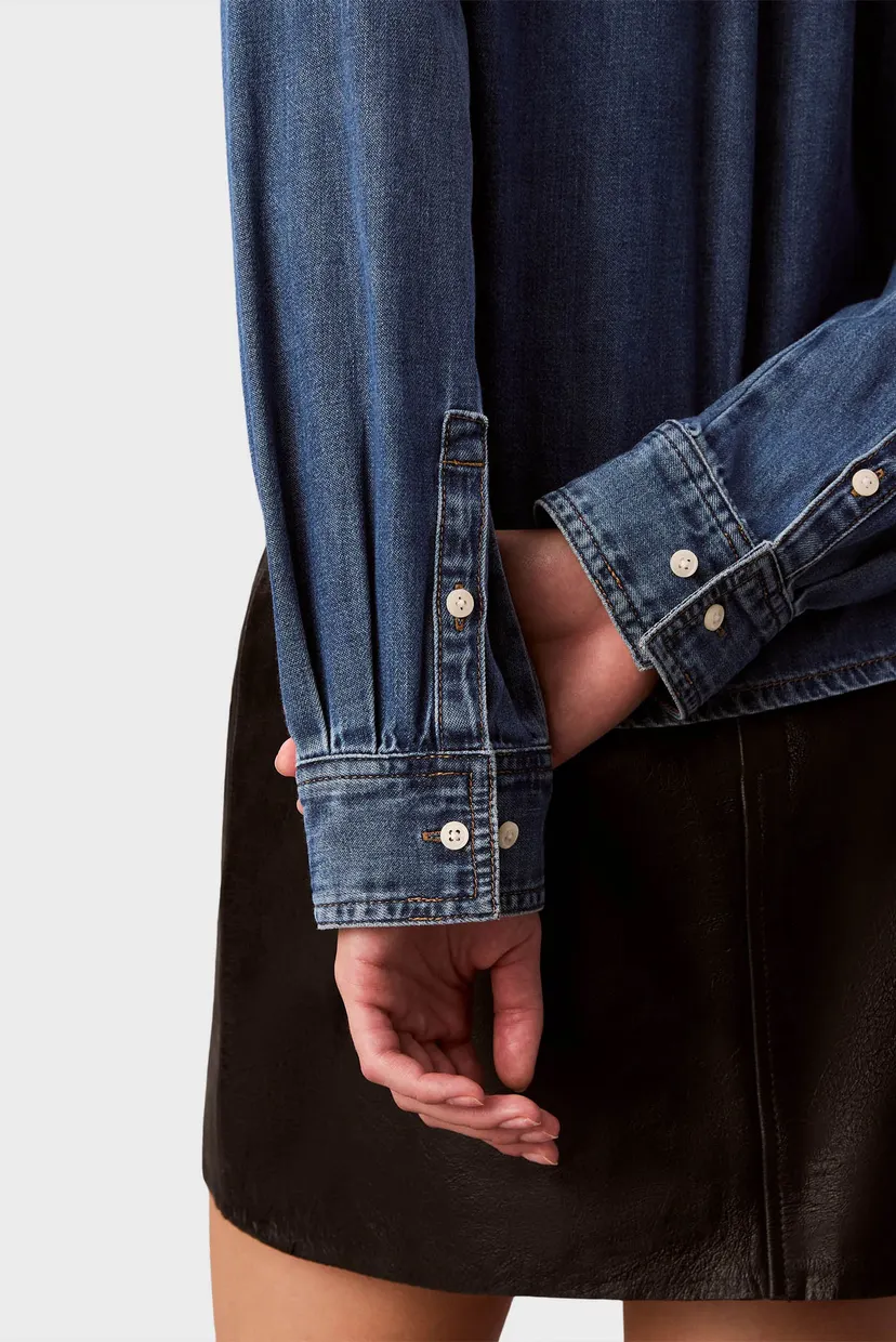 Cămaşă/CROPPED LS SHIRT INDIGO HASTINGS 5