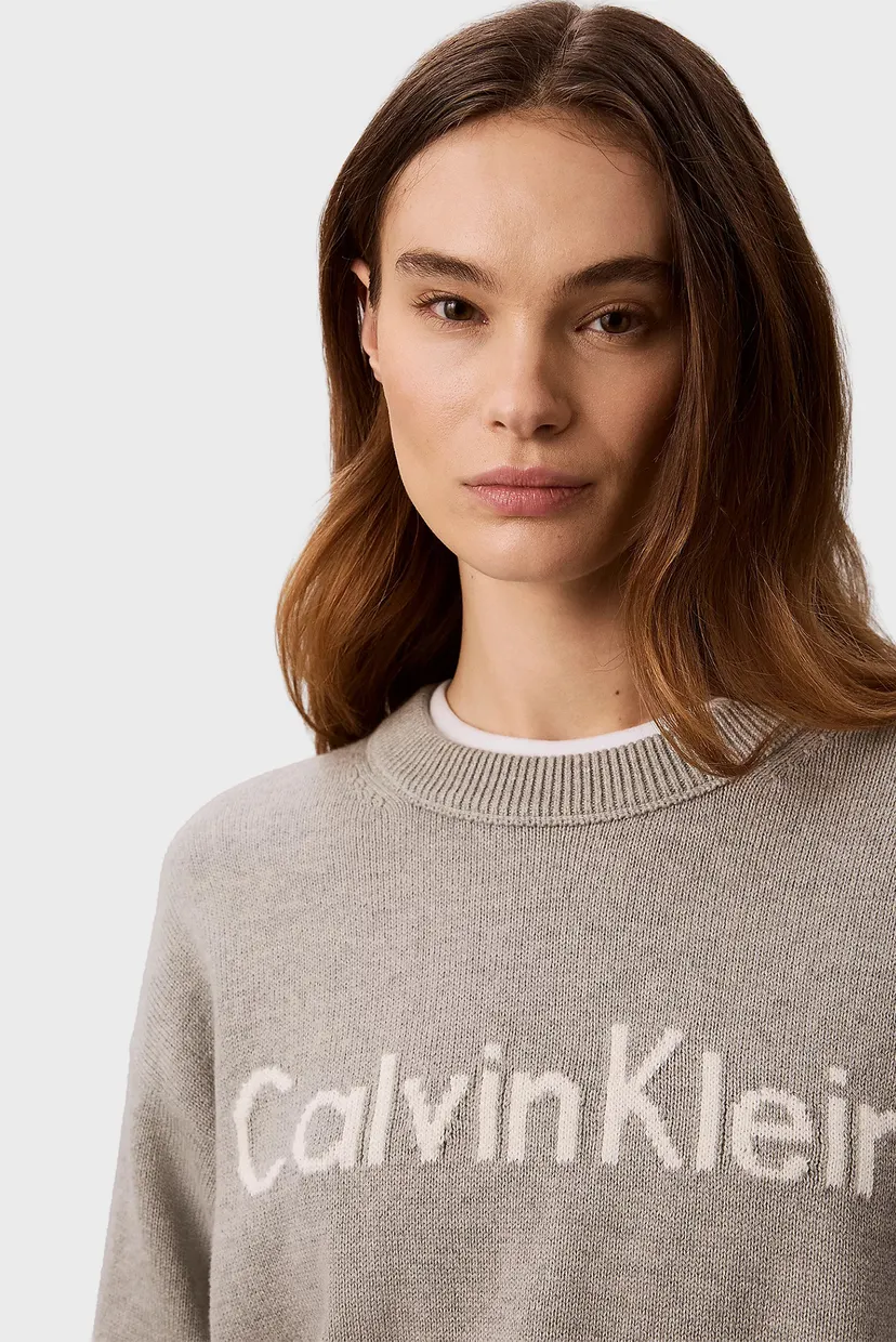 Свитер/CONTRAST LOGO LS SWEATER 5