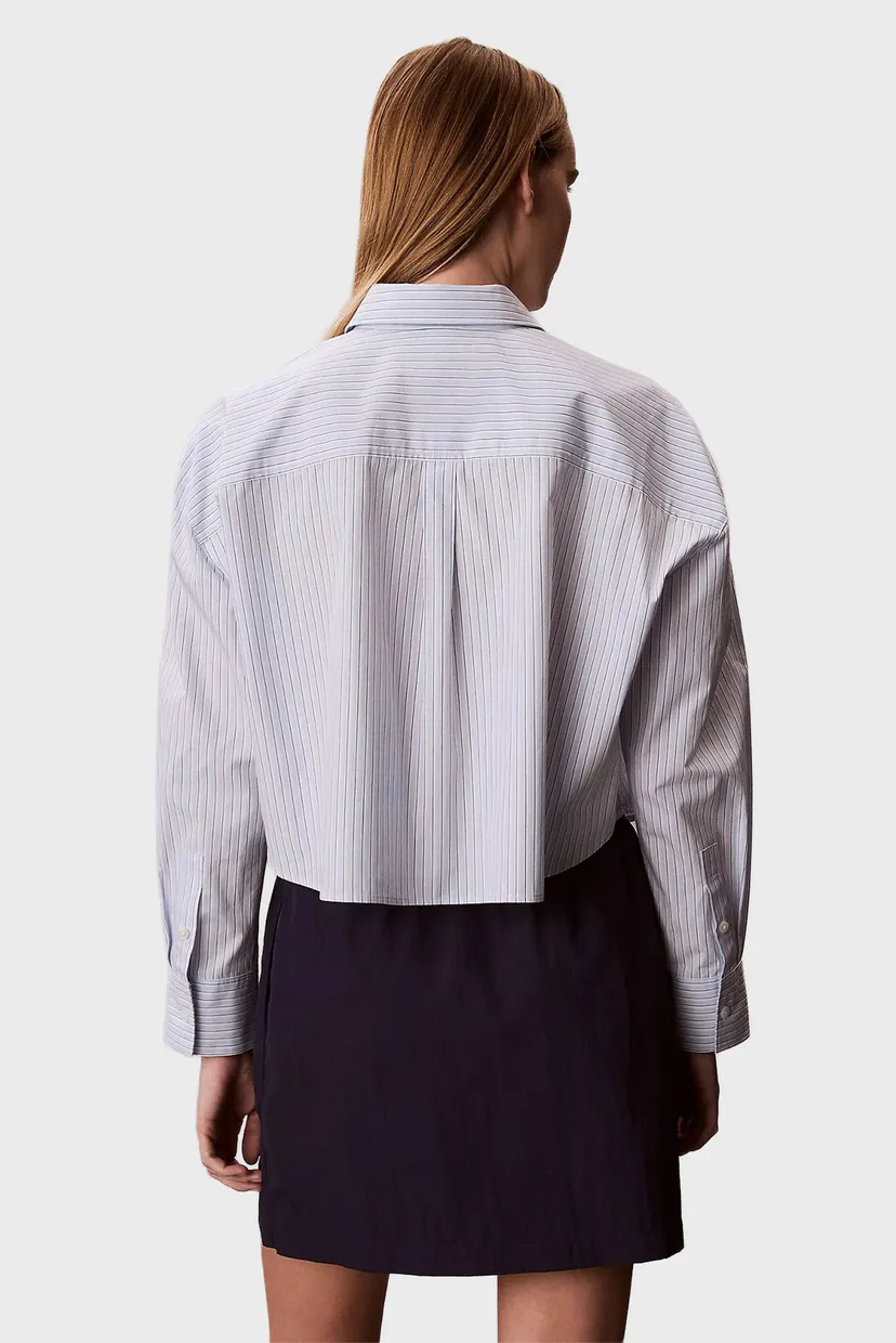 Cămaşă/YARNDYE COTTON POPLIN CROPPED SH 4