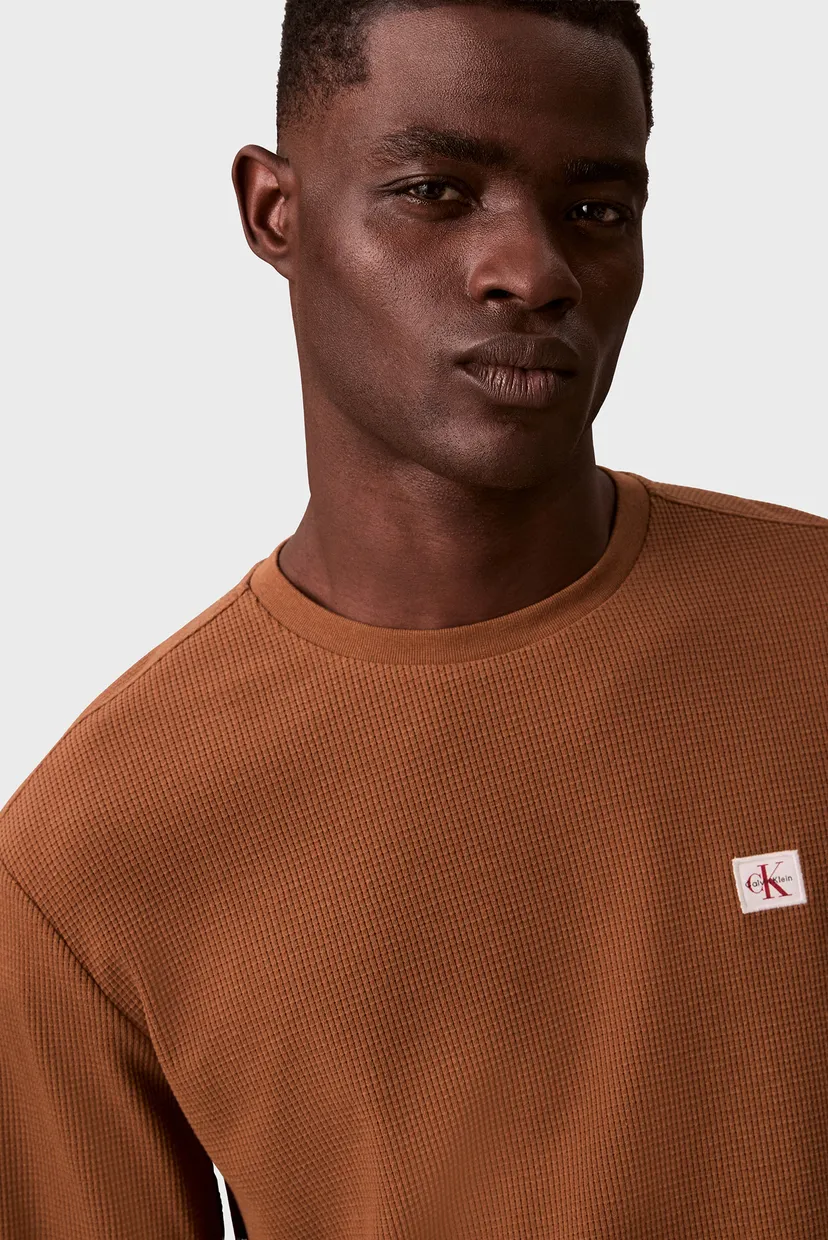 Лонгслив/LS WAFFLE BADGE CREWNK TEE 5
