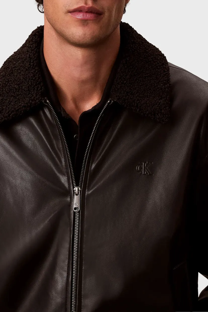Куртка джинсовая/LS FAUX LEATHER SHERPA COLLAR BO 6