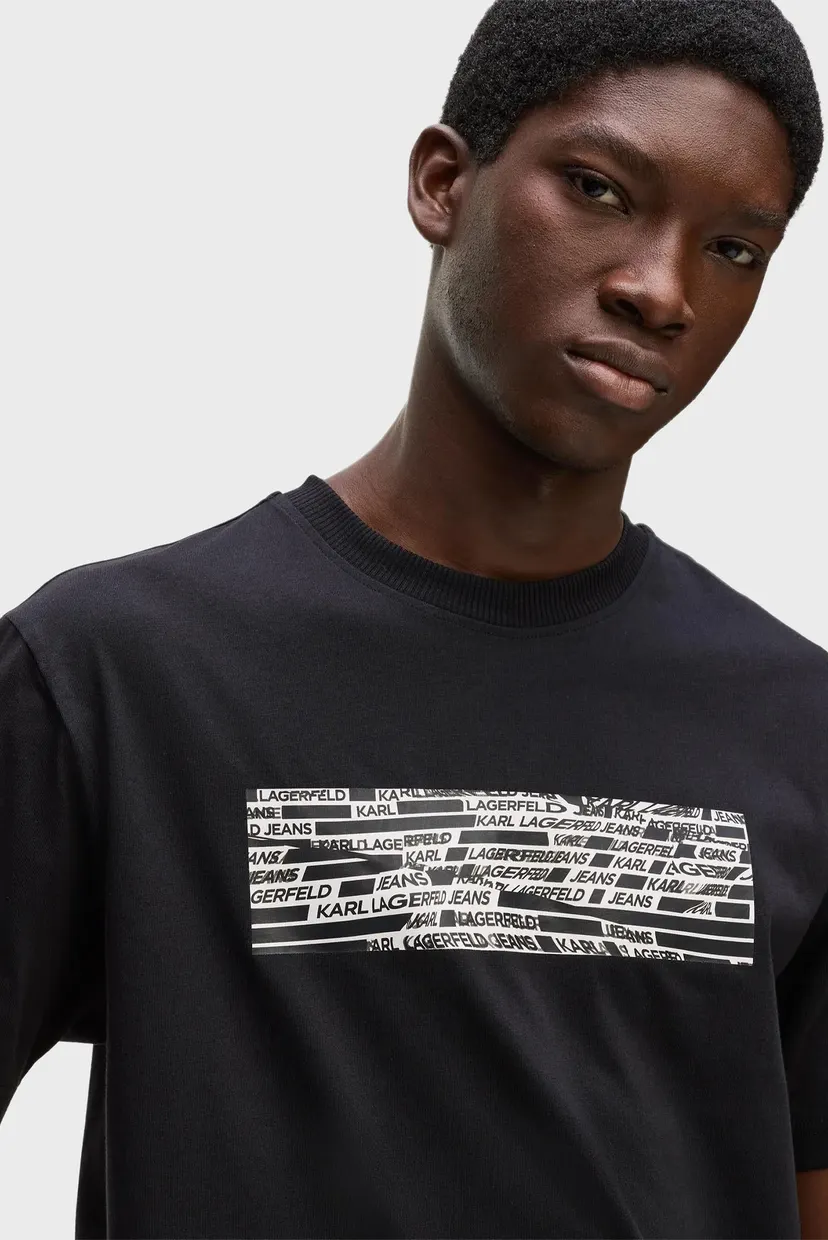 Футболка/KLJ REG SS TAPE LOGO TEE 4