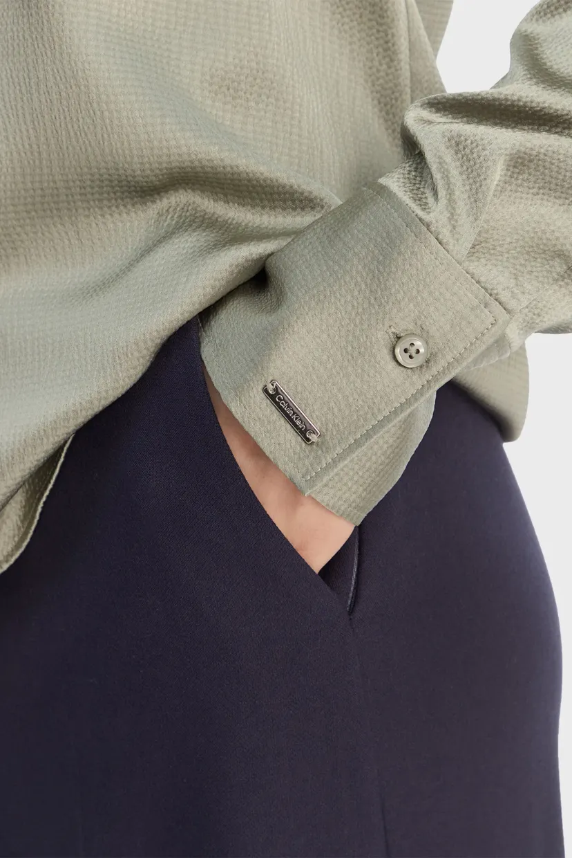 Cămaşă/HAMMERED SATIN FITTED SHIRT 5