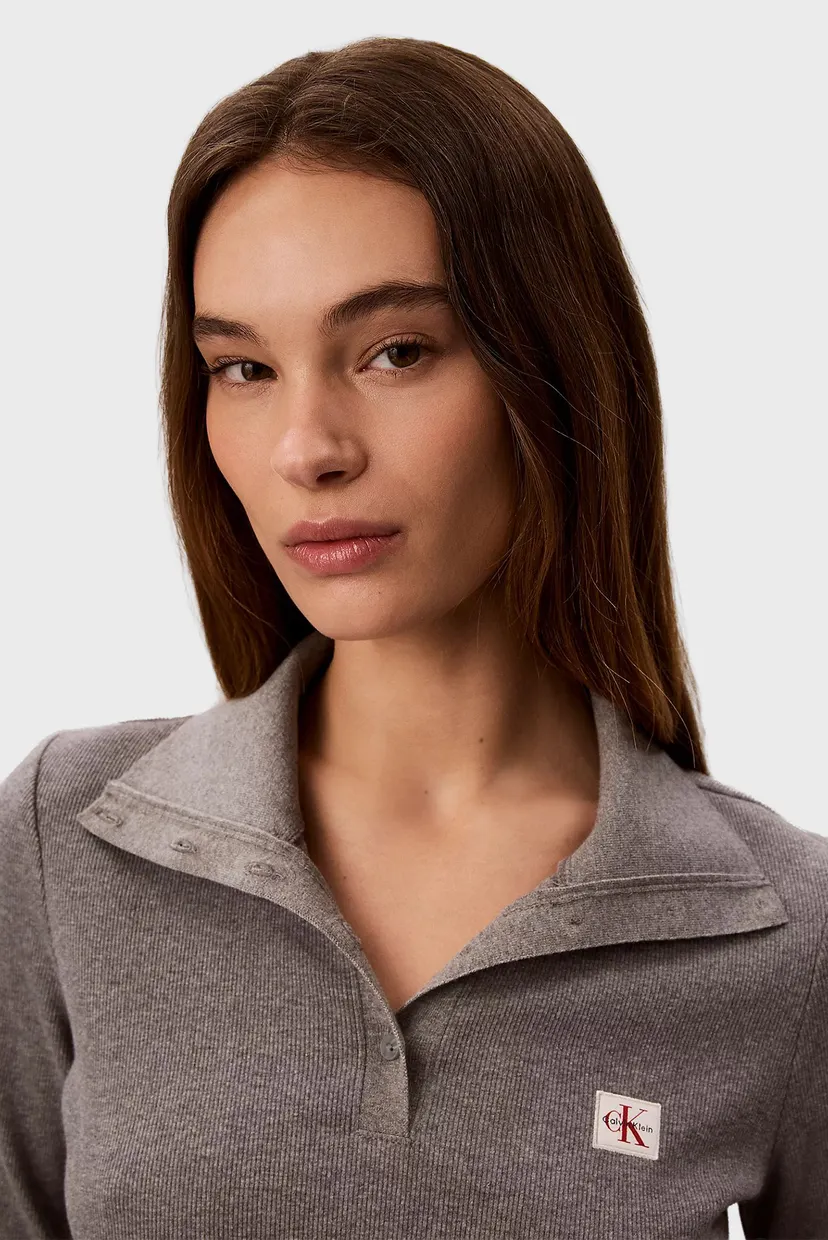 Лонгслив/LS WVN LABEL TNECK HENLEY 6
