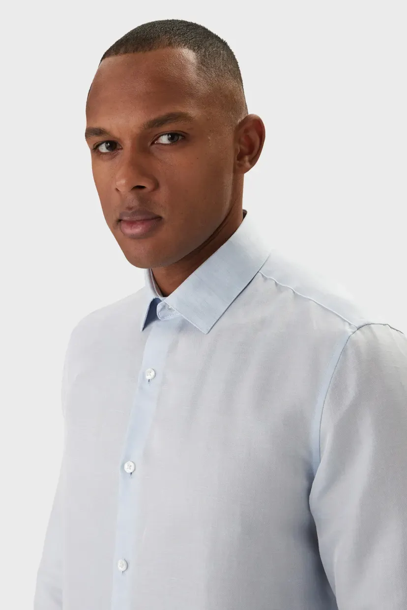 Рубашка/SLIM REF LINEN BLD SLD 4