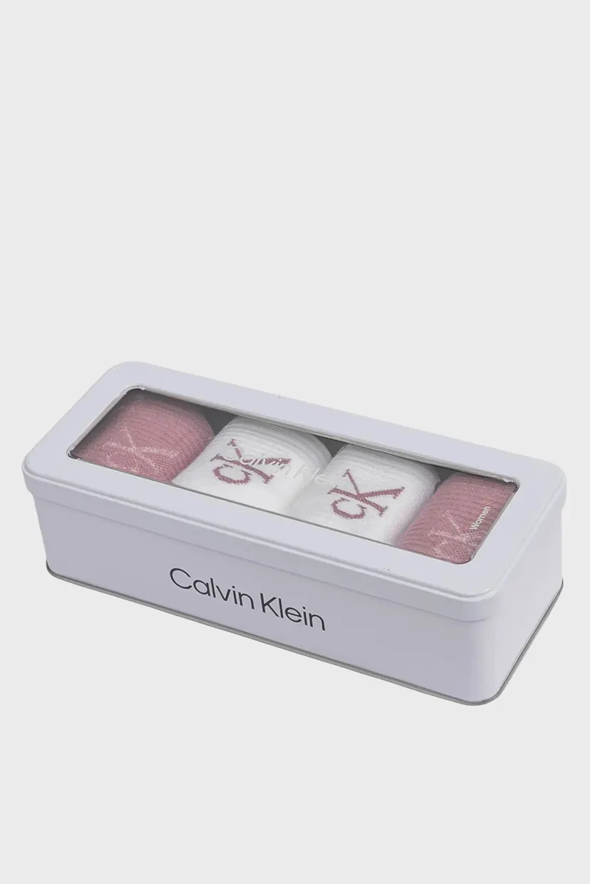Un set de șosete/CK WOMEN SOCK 4P GIFTBOX LUREX 3