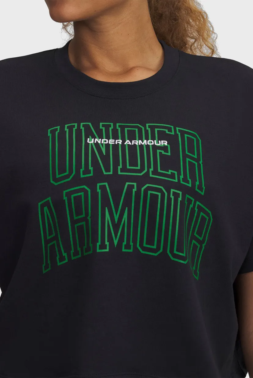 Футболка/UA W VARSITY MIX HW SS CROP 3