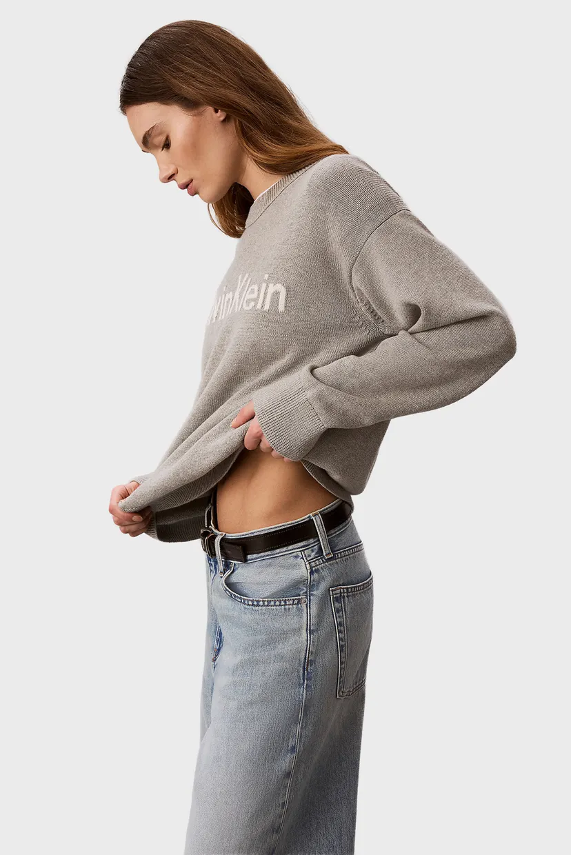 Свитер/CONTRAST LOGO LS SWEATER 3