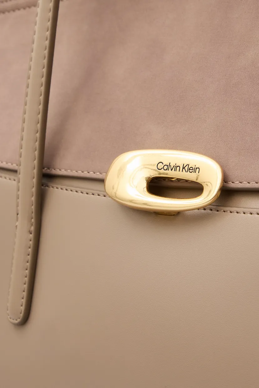 Geanta/HARDWARE BRUSHED FLAP TOTE BAG 6