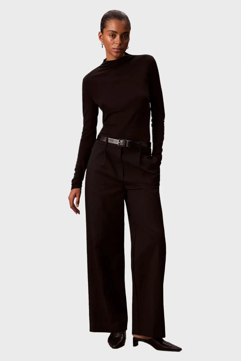 Гольф/LS WOOL TENCEL MOCK NK TOP 6