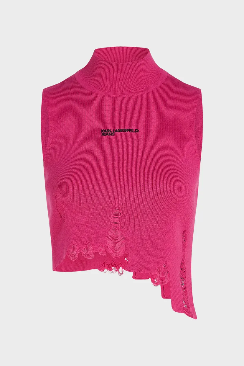 Top/KLJ DISTRUCTED KNITTED TOP 5