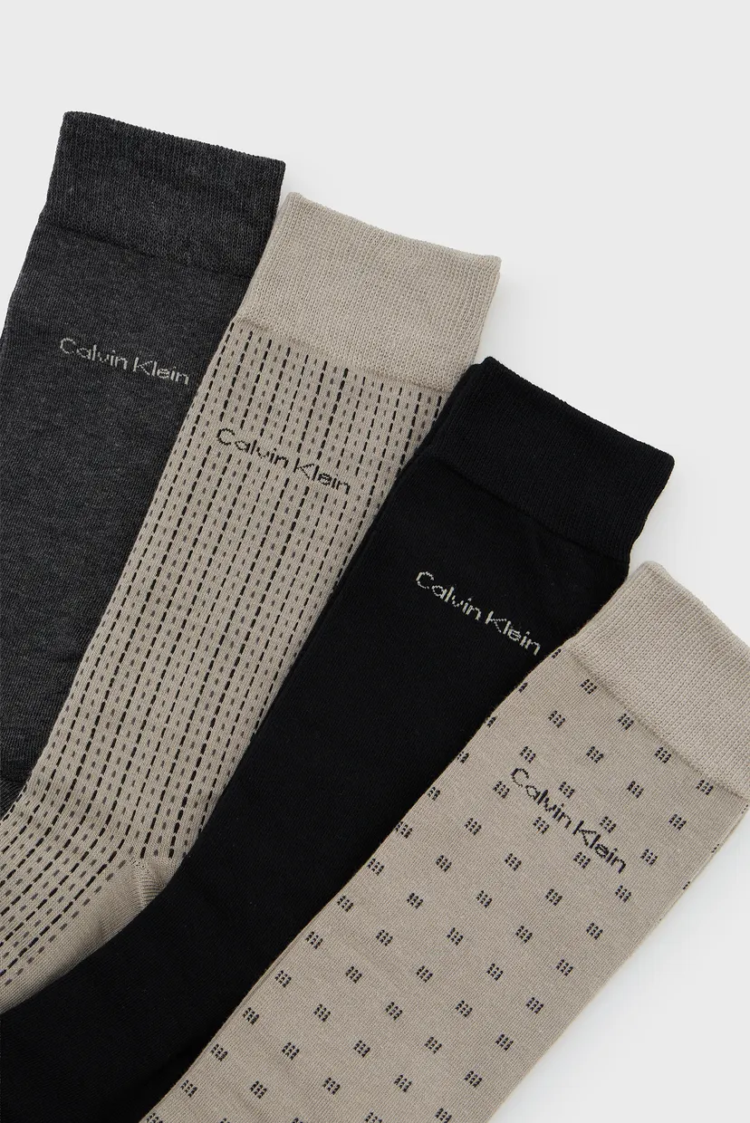 Un set de șosete/CK MEN SOCK 4P GIFTBOX AOP 3