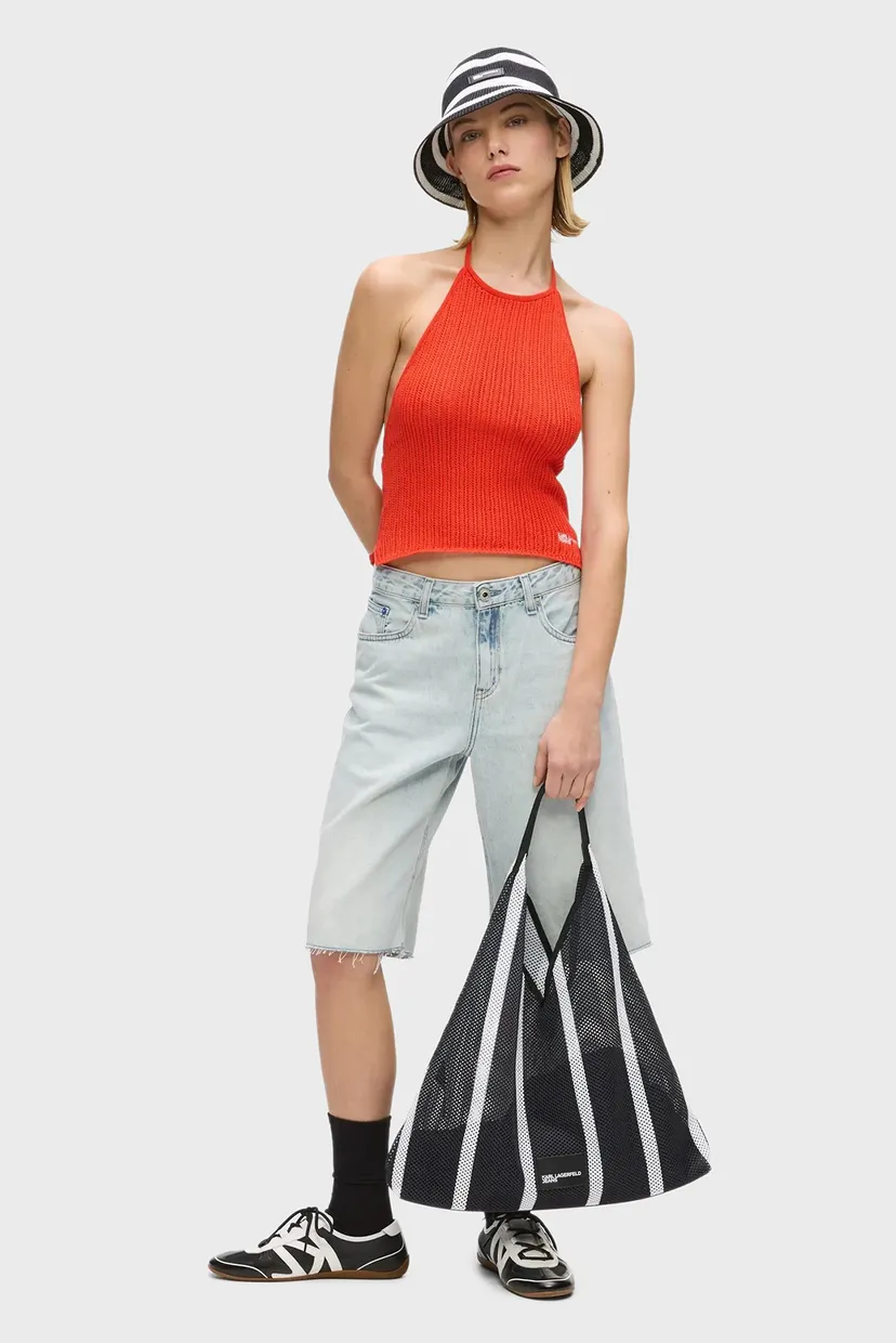 Sac/KLJ STRIPES MESH SUMMER TOTE 6