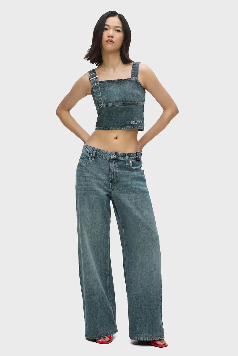 Blugi/klj lr wide leg buckle denim 4