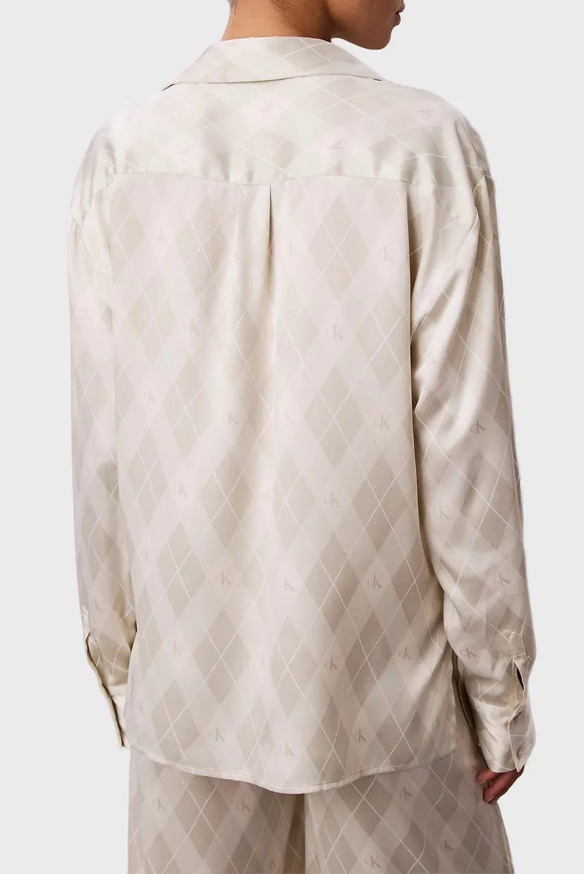 Ночная рубашка/SATIN LS BUTTON DOWN 4