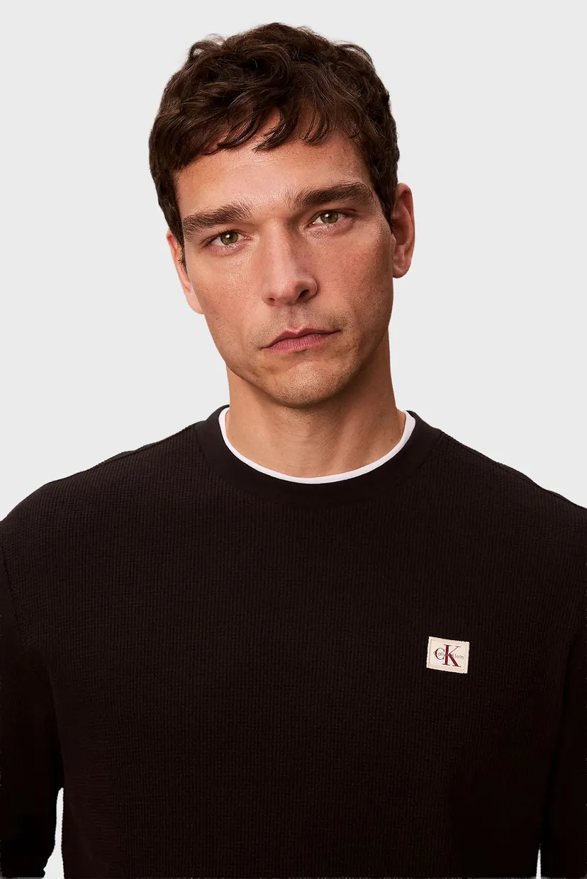 Футболка/LS WAFFLE BADGE CREWNK TEE 5