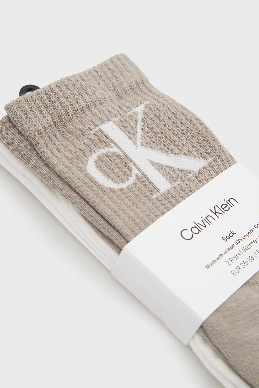Șosete/CKJ WOMEN SOCK 2P MONOGRAM 3