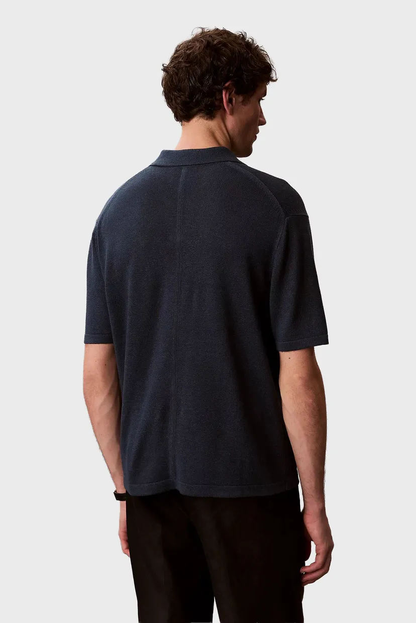 Polo/SS LINEN BLND JOHNNY SWTR 12GG 3