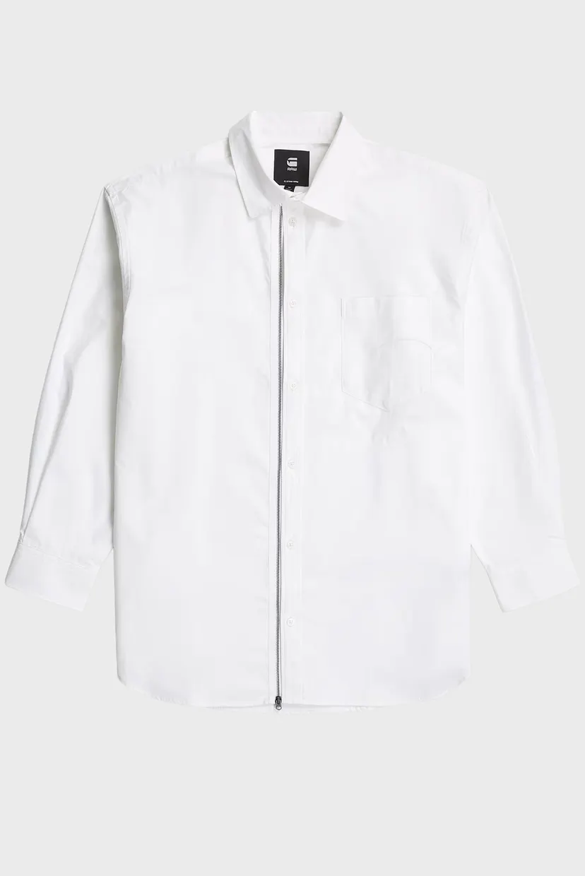 Рубашка/Oversized zip poplin l/s shirt wmn 6
