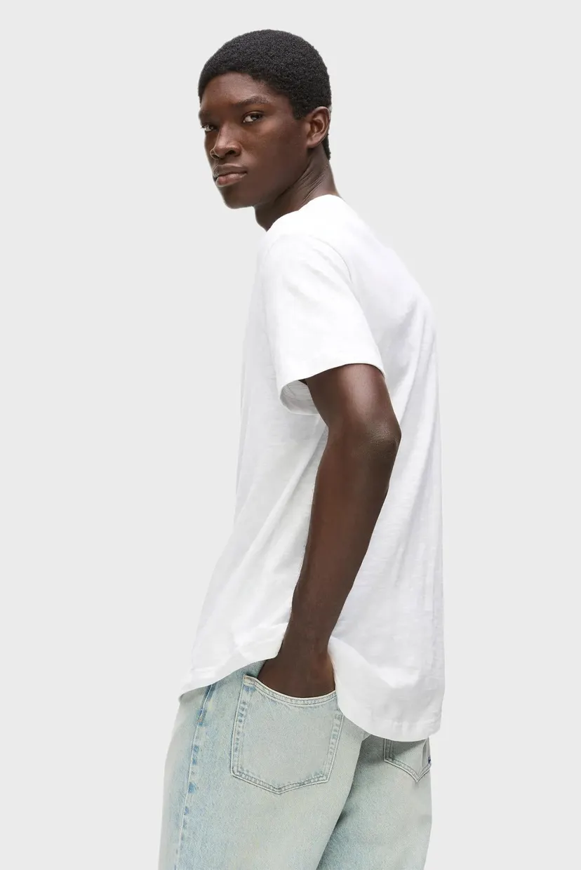 Tricou/KLJ REG CURVED HEM SLUB TEE 3