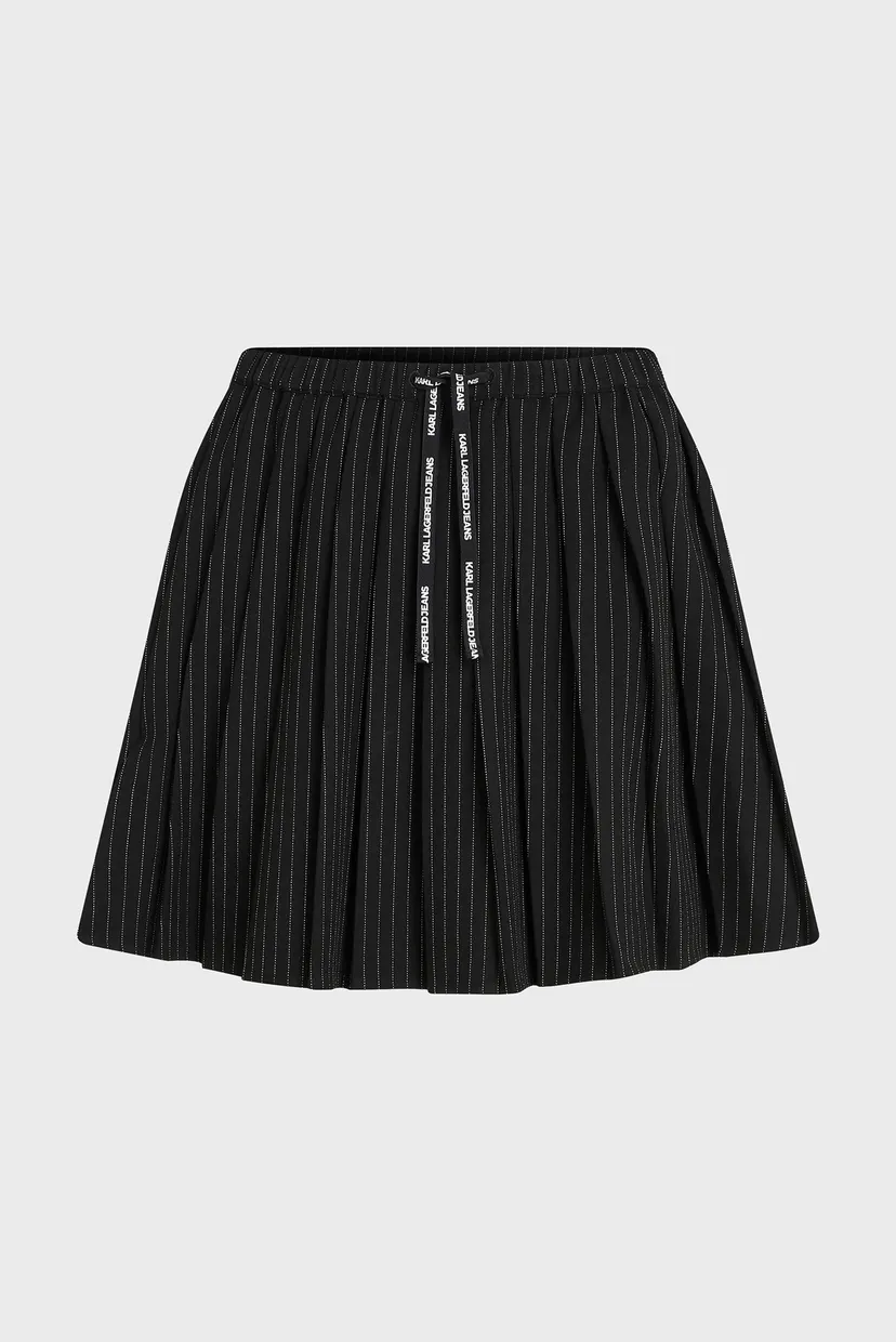 Юбка/klj pinstripe pleated skirt 5