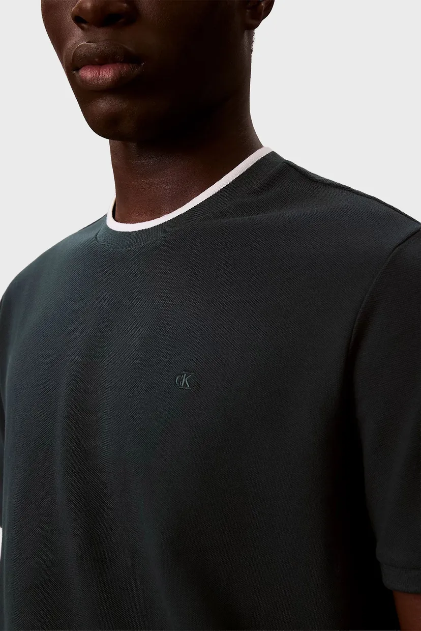 Tricou/SS TIPPED PIQUE CREWNK TEE 5