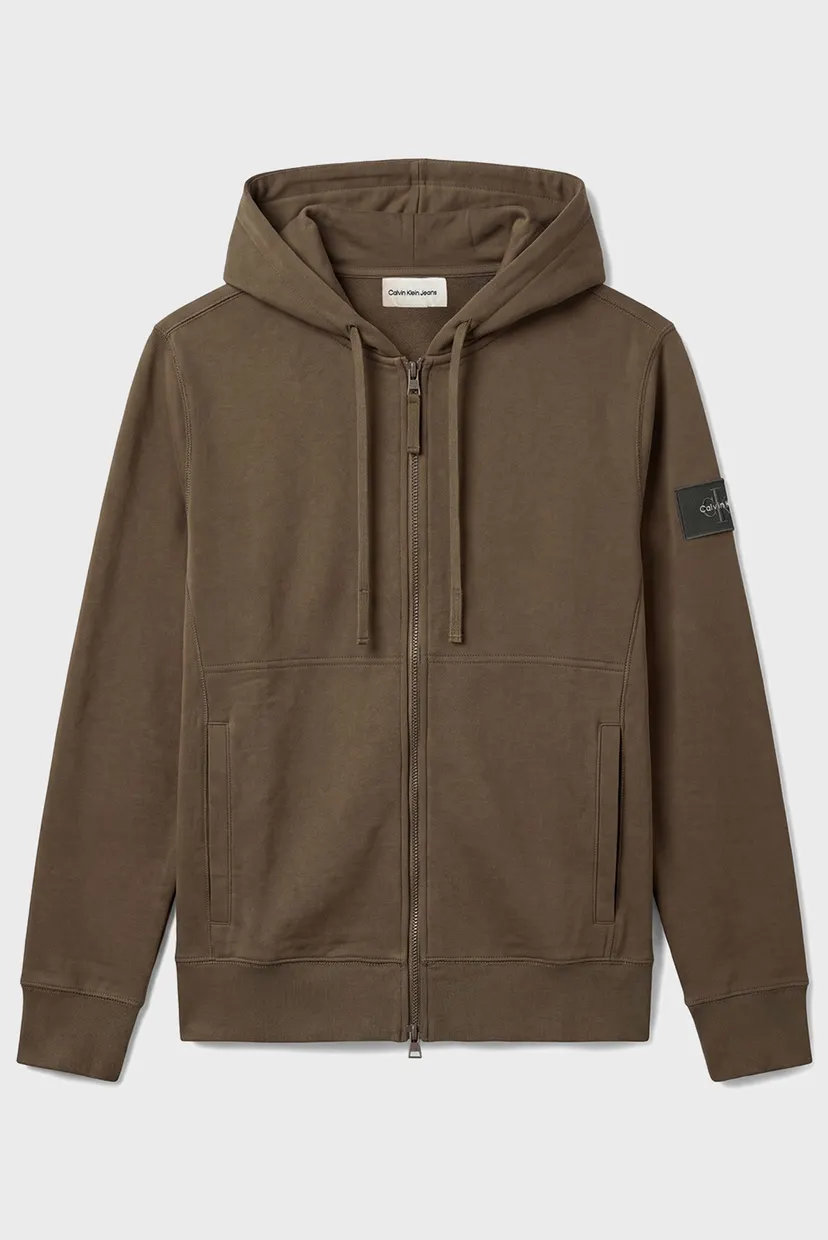 Raglan/LS EU 350TERRY BADGE FZ HOODIE 6