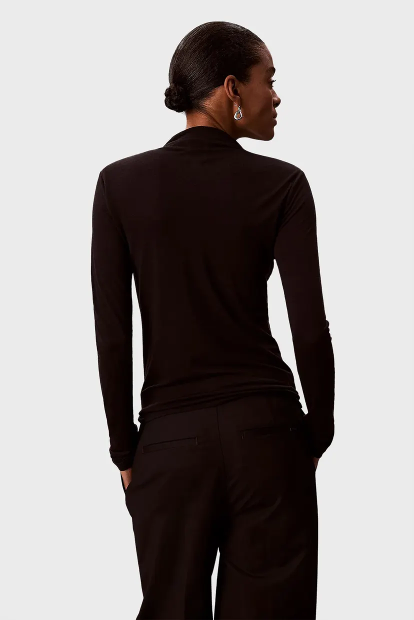 Гольф/LS WOOL TENCEL MOCK NK TOP 3