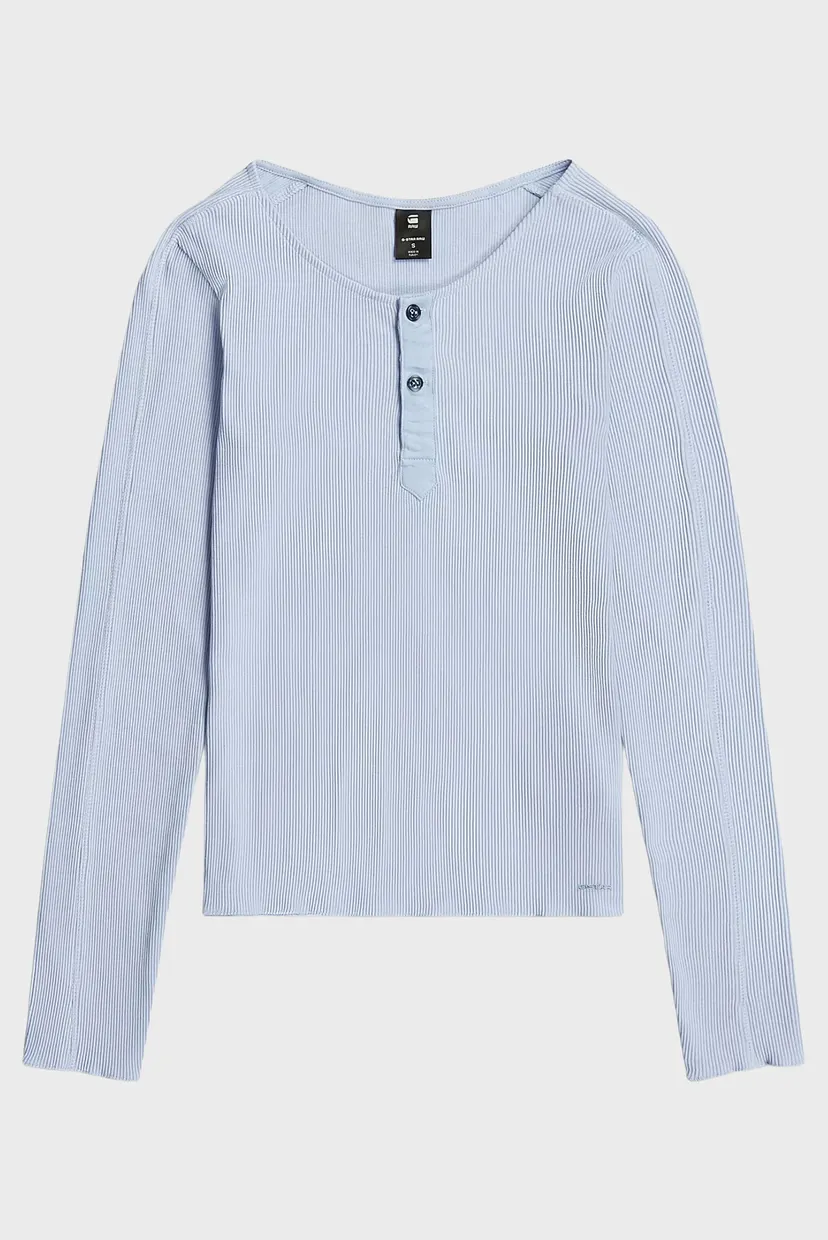 Лонгслив/Slim henley r t l/s wmn 6