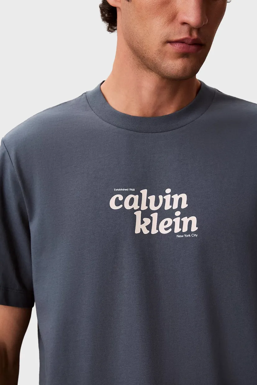 Tricou/SS 20S CALVINKLEIN TRVL FONT GRA 4
