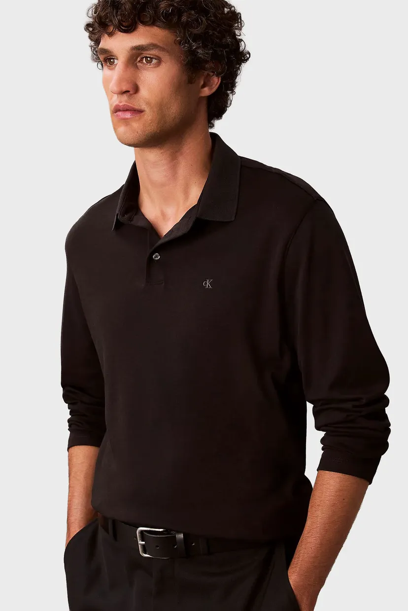 Поло с длинным рукавом/LS SUPIMA COTTON SOLID POLO 5