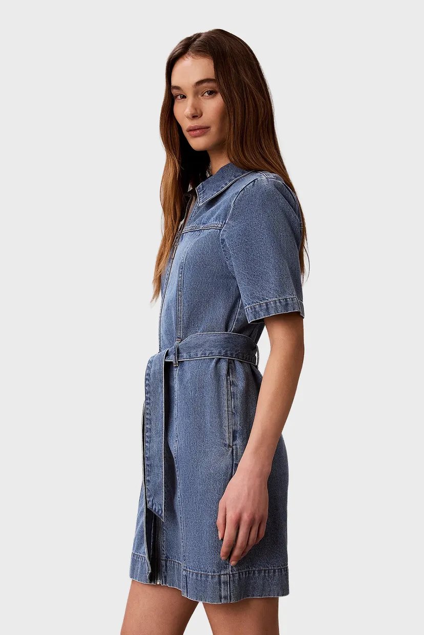 Платье/BELTED SHIRT DRESS RADIO BLUES 3